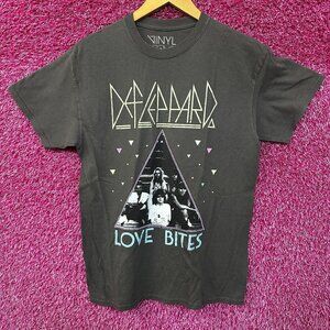 Def Leppard Love Bites Hysteria Glam Metal Rock Band Tee S
